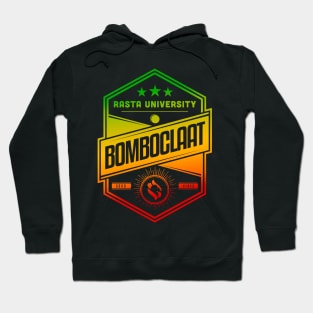 Rasta University Bomboclaat Rasta Colors Reggae Hoodie